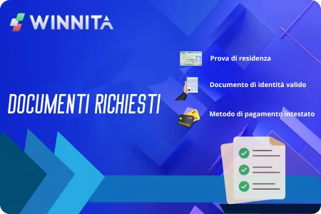 Documenti necessari per la registrazione su Winnita Casino