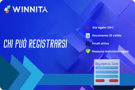 Criteri per registrarsi su Winnita Casino